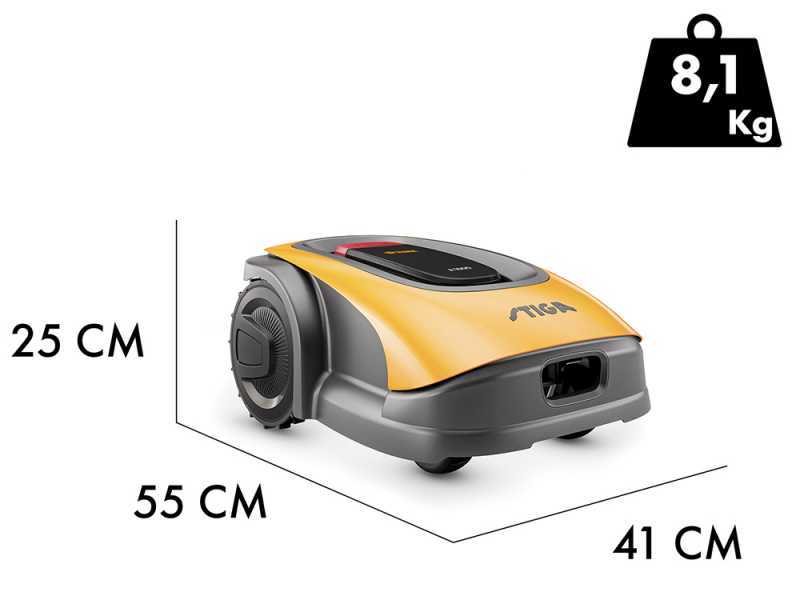 Stiga A 1000 - Robot Lawn Mower - with 2,5 Ah E-Power Battery