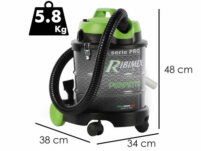 Ribimex Perfetto 20 L - Canister ash extractor - 1200 W