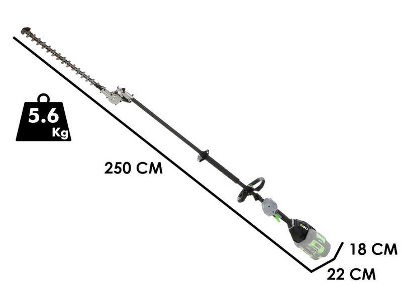 EGO HTX 5300 PA - Battery extension pole hedge trimmer - 56V - 53cm blade - WITHOUT BATTERIES AND CHARGERS
