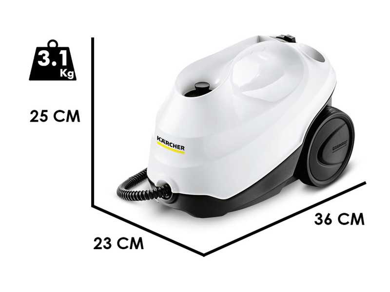 Karcher SC 3 EasyFix - Steam Cleaner - Non stop steam, rechargeable water tank - 1900 W