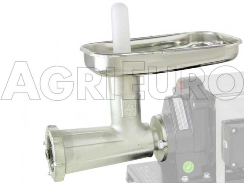 Reber N.22 meat grinder accessory - stainless steel plate