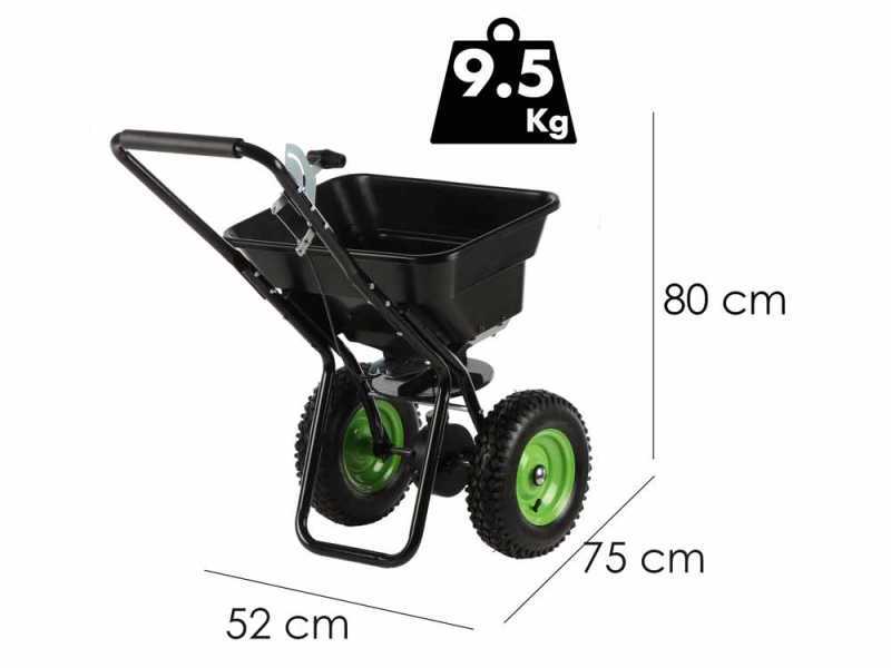 Verdemax SP300 - Manual Push Seeder - Fertiliser Spreader