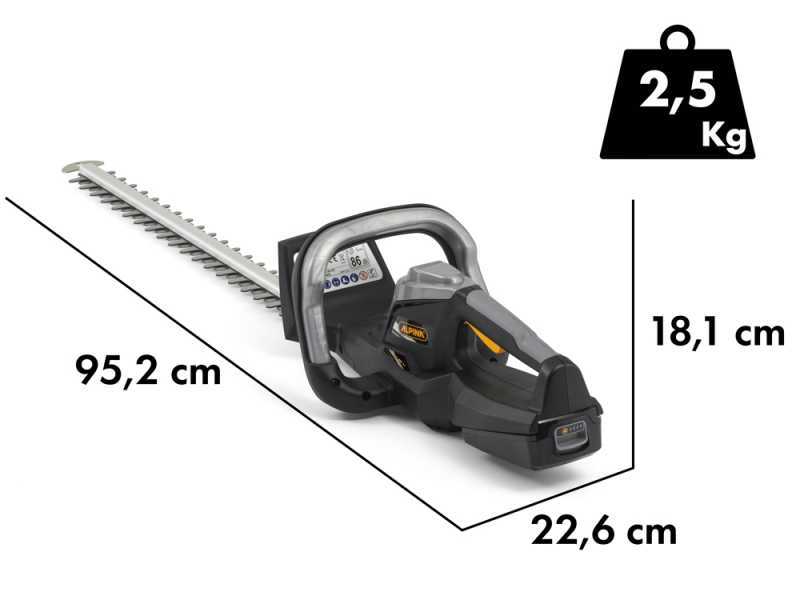 Alpina AH 20 Li Kit - Battery-powered Hedge Trimmer - 20V/2Ah - 70 cm blade