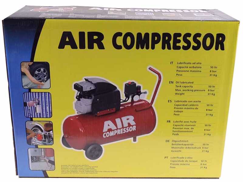 Fiac Stratos 50 - Electric Air Compressor - Motor 2 HP - 50 lt
