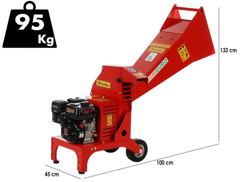 Top Line Mora - Petrol shredder - Loncin G210 engine