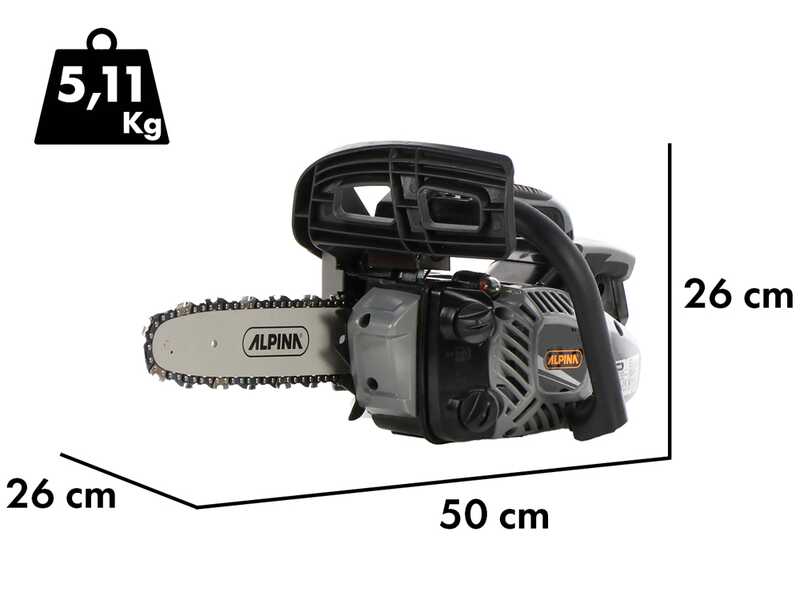 Alpina APR 26 - Pruning Chainsaw -  25.4 cc Combustion Engine - 25 cm bar