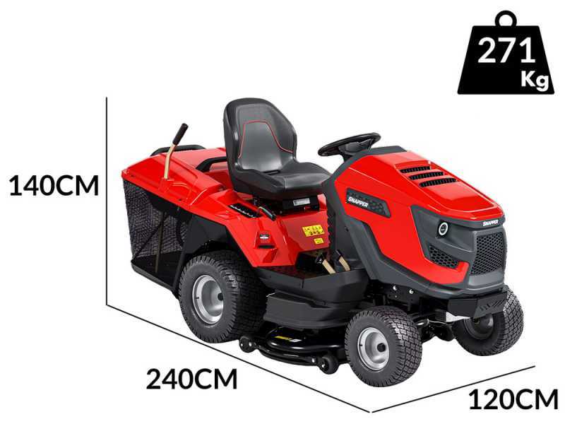 Snapper RTX102 - Lawn Tractor - Briggs&amp;Stratton 724cc - Grass Collector - Mulching