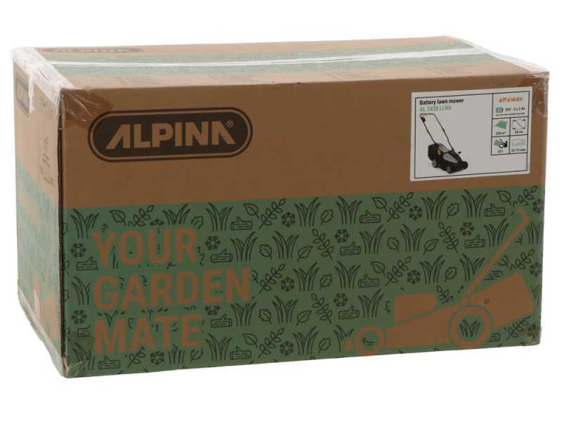 Alpina AL 3420 Li Kit - Battery-powered  Lawn Mower - 2x20V/2Ah - 34 cm cut