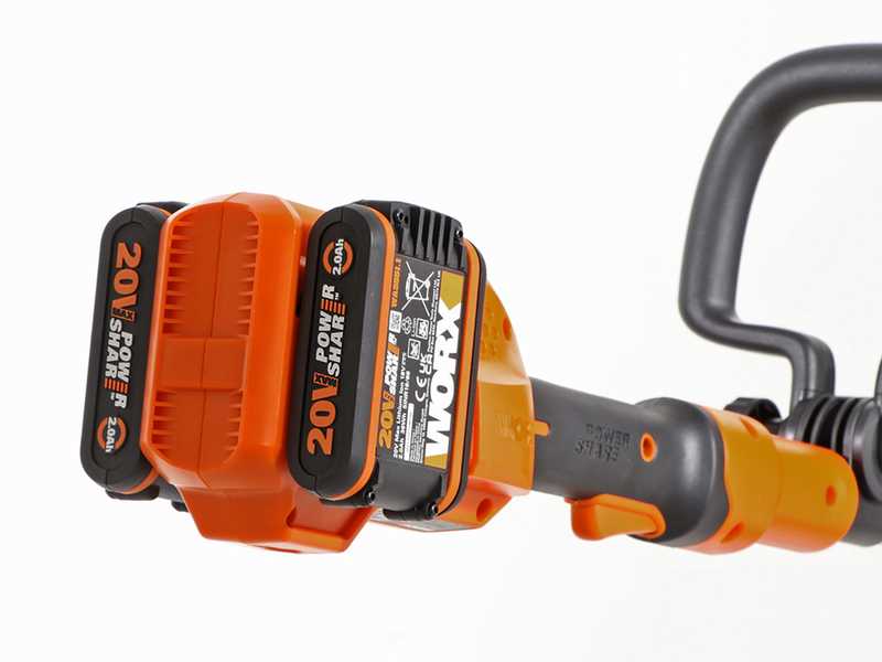 Worx WG183E - Battery-powered Brush Cutter - 40V - 2x 2Ah