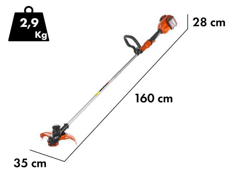 Worx WG183E - Battery-powered Brush Cutter - 40V - 2x 2Ah