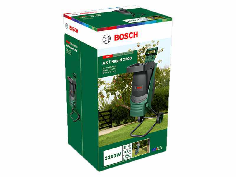 Bosch AXT Rapid 2200 - Electric Garden Shredder - with Reversible Blades