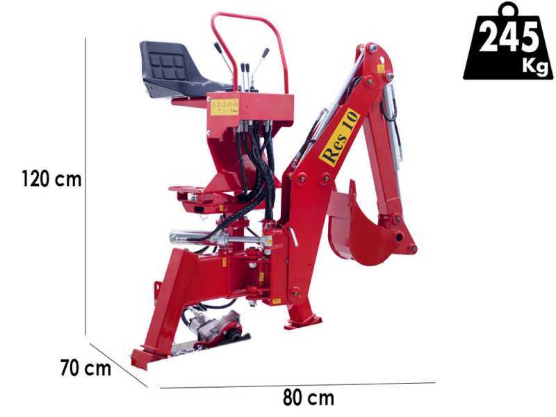 Agrieuro Top Line RES10 - Backhoe for tractor