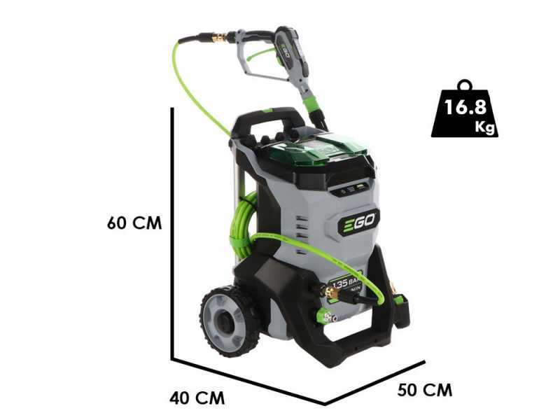 EGO HPW2000E - Battery-powered Pressure Washer - 135 bar - 6.5 l/min - 56V - WITHOUT BATTERY AND BATTERY CHARGER