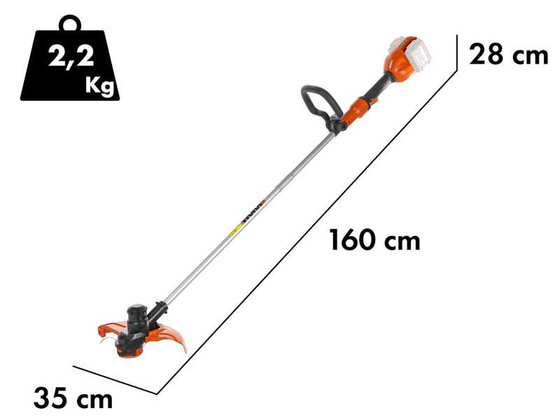 Worx WG183E.9 - Battery-powered Brush Cutter - 40V - WITHOUT BATTERY AND CHARGER