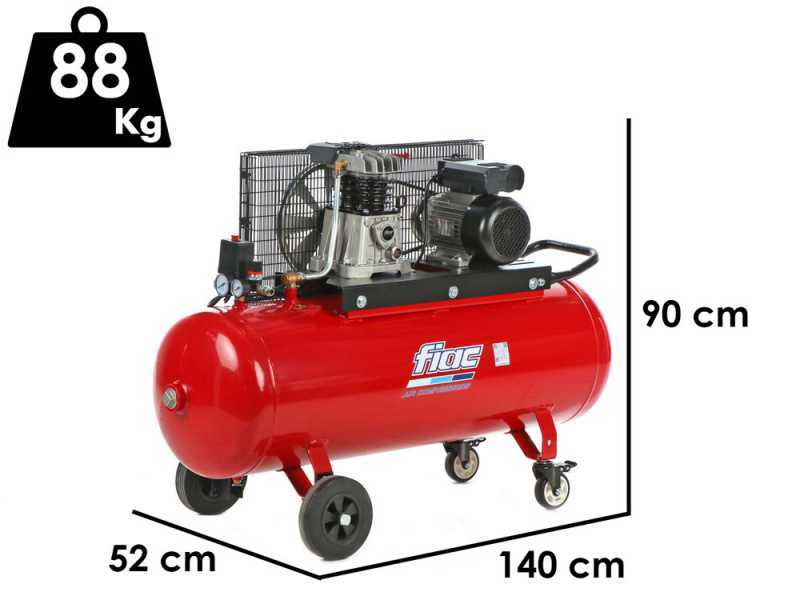Fiac AB 150/348 - Belt driven air compressor - Motor 3 HP - 150 l