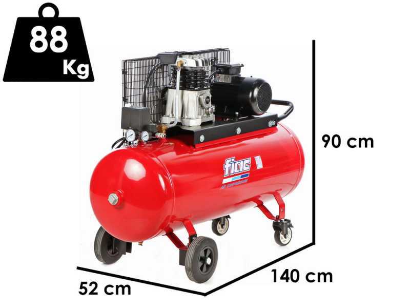 Fiac AB 150/348 - Three-phase belt driven air compressor - Motor 3 HP - 150 lt