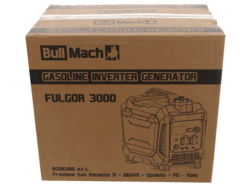 BullMach Fulgor 3000 - 3.2 kW Inverter Generator - DC 3 kW, Single-phase