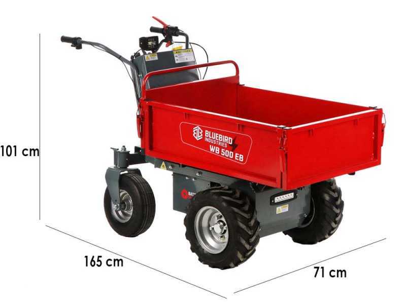 Blue Bird WB 500EB - Battery-powered Wheelbarrow  - 48 V 32 Ah