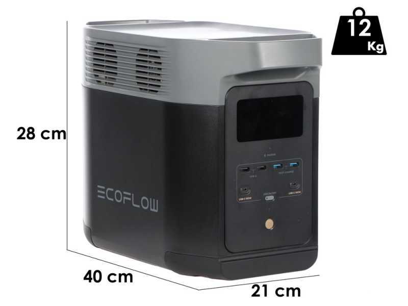 EcoFlow Delta 2 - Portable PowerStation Battery - 1800W - 1024 Wh/51.2V