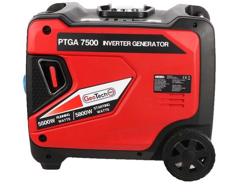 GeoTech-Pro PTGA 7500 - 5.8 kW Wheeled Silenced Inverter Power Generator - DC 5,5 kW Single-phase