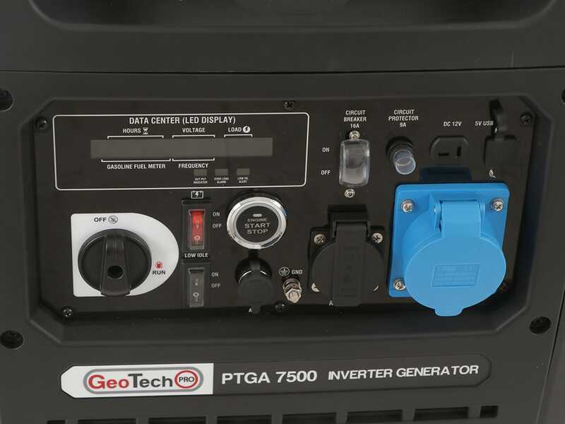 GeoTech-Pro PTGA 7500 - 5.8 kW Wheeled Silenced Inverter Power Generator - DC 5,5 kW Single-phase + ATS