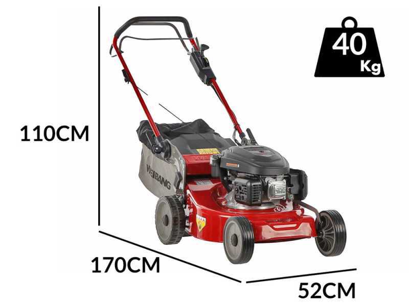 Weibang WB506SC Petrol Trailed Lawn Mower 2in1 166 cc Engine