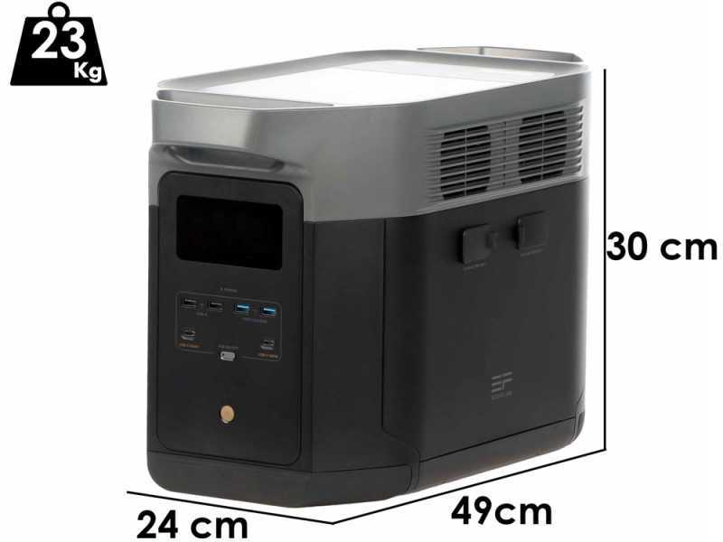 EcoFlow Delta 2 Max - Portable PowerStation Battery - 2400W - 2048Wh/51.2V