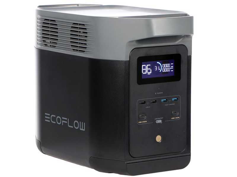 EcoFlow Delta 2 Max - Portable PowerStation Battery - 2400W - 2048Wh/51.2V