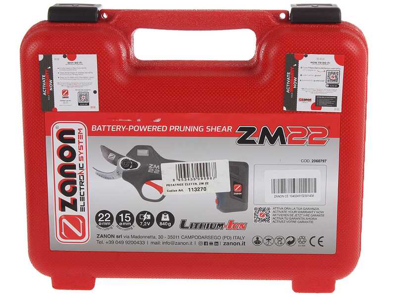 Zanon ZM 22 - Electric Pruning Shears  - 7.2 V- 2.5Ah