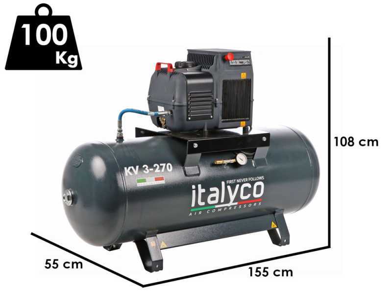 Italyco KV 3/270 - Rotary screw compressor - Max. pressure 10 bar