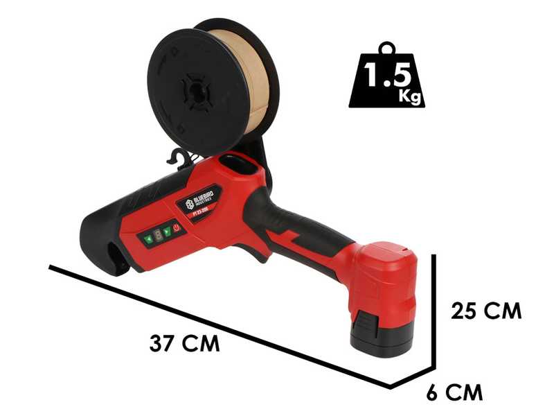 BLUE BIRD PT23-200 - Battery-operated Electric Vineyard Tying Machine - 2 x 14.4V 2.5Ah