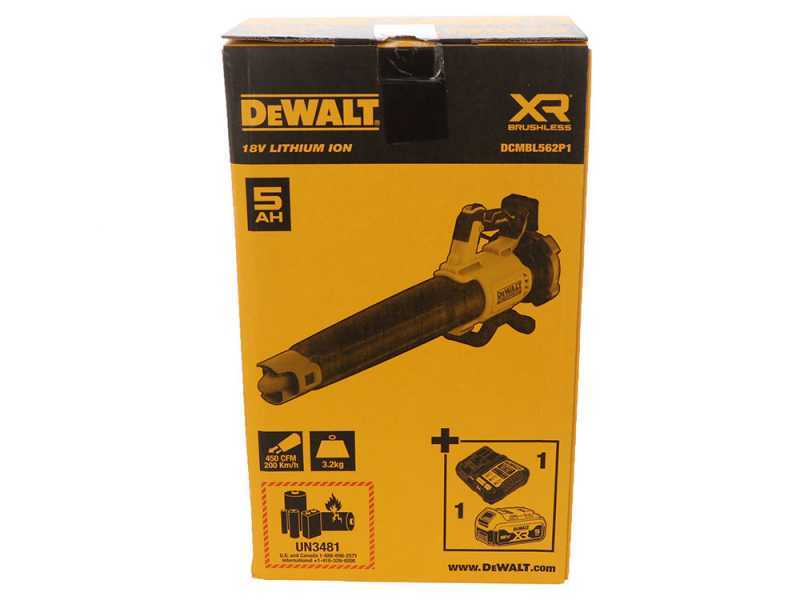 DeWalt DCMBL562P1-QW - Battery Leaf Blower - 18V 5A