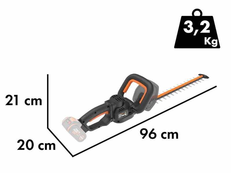 Worx Nitro WG263E - Battery hedge trimmer - 20V/4Ah - 57 cm blade