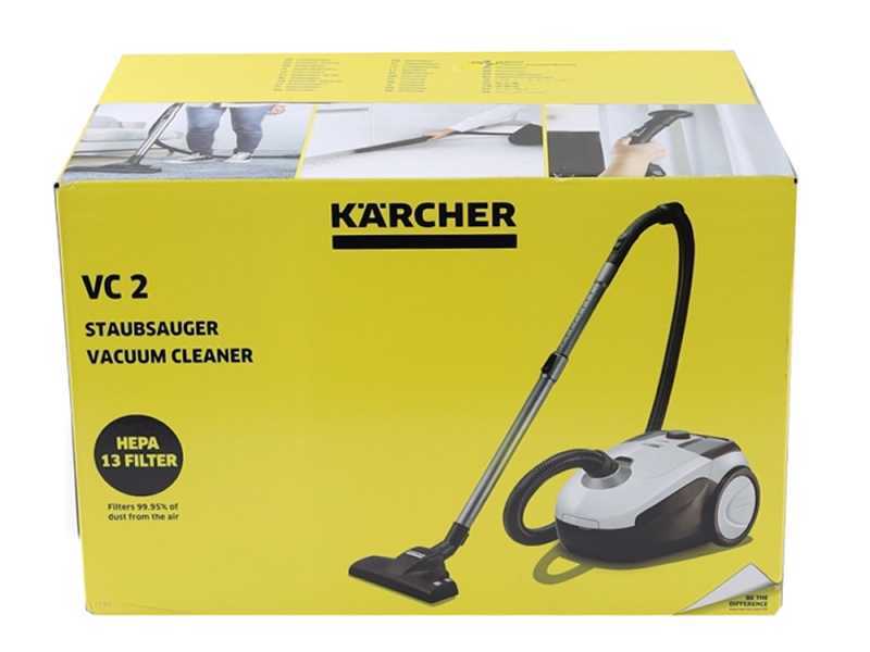 Karcher VC 2 ERP - Trolley Hoover - with 2.8 l Bag - equipped with HEPA filter - 700W