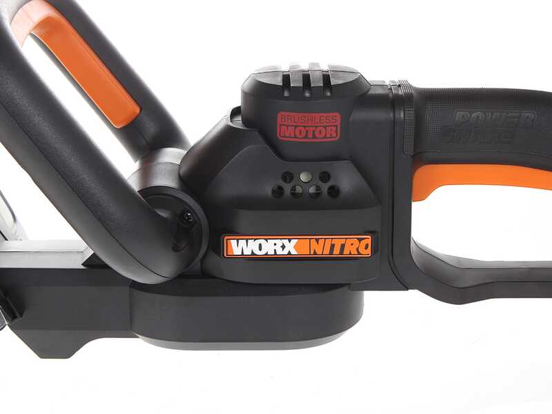 NITRO POWER WARHEAD＆Wrangler Worx WG263E.9 - Cordless hedge trimmer - 57cm , best deal on AgriEuro
