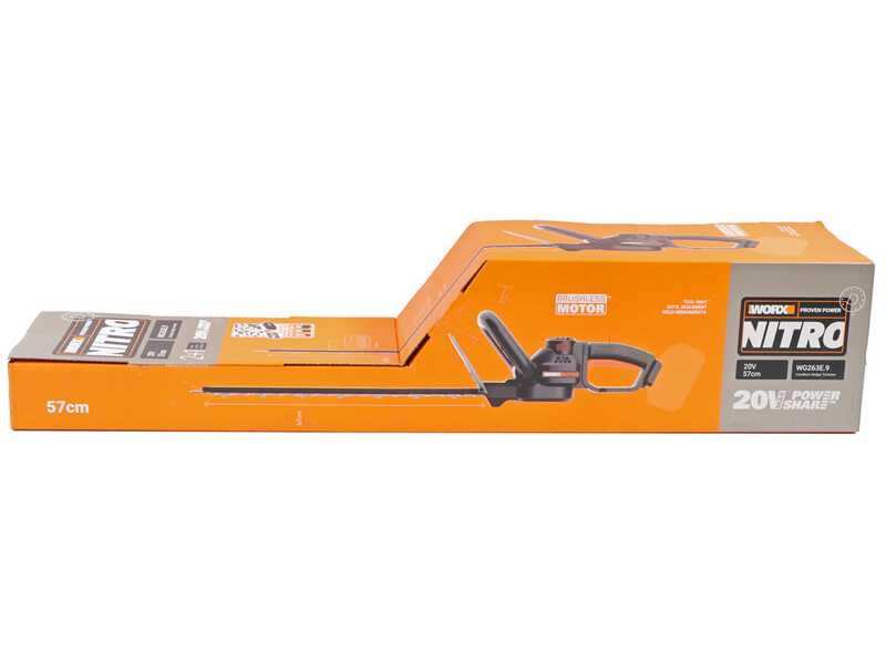Worx Nitro WG263E.9 - Battery hedge trimmer - 20V - WITHOUT BATTERY AND CHARGER