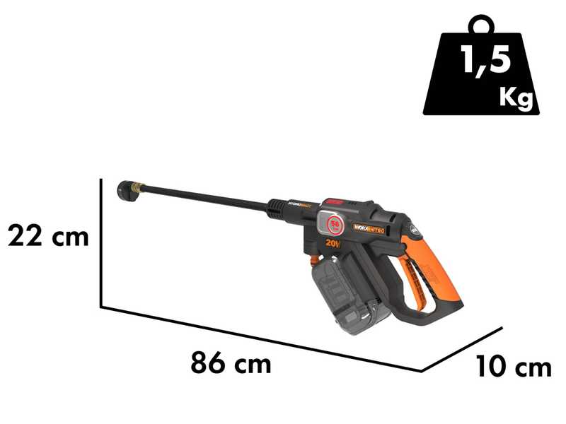 Worx power washer battery on sale
