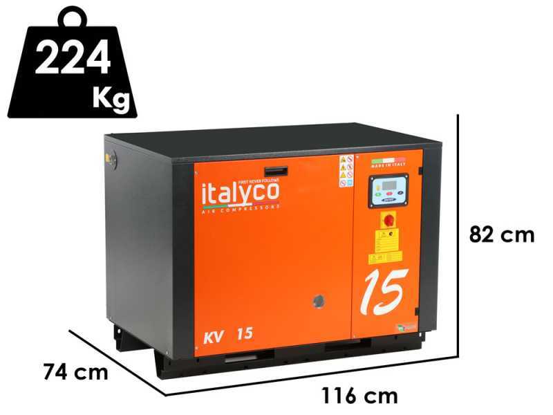 Italyco KV 15 Premium - Rotary Screw Compressor - Max. Pressure 10 Bar