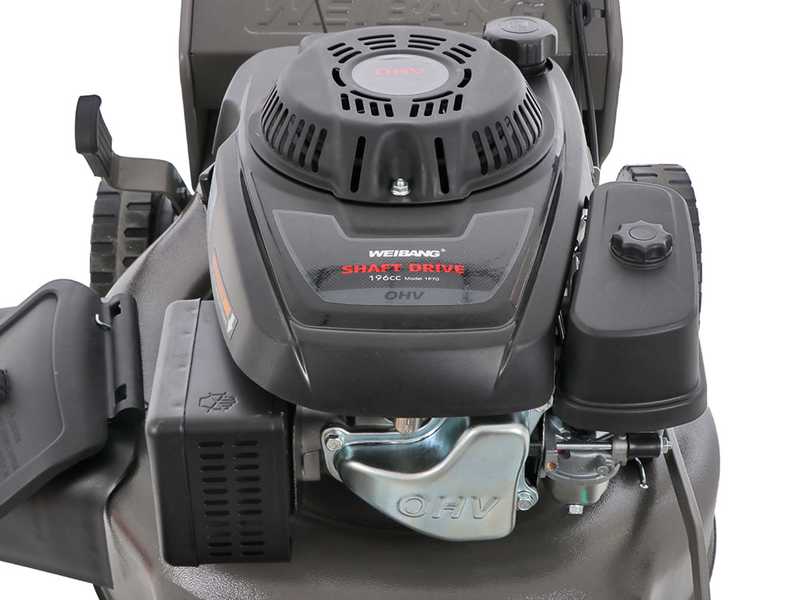 Weibang WB537SCV3B Petrol Trailed Lawn Mower 4in1 best deal on AgriEuro