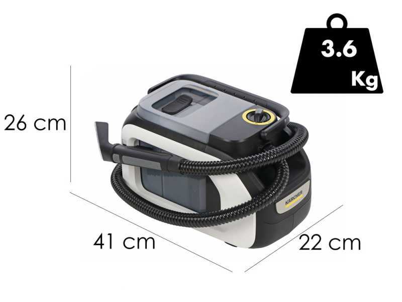 Karcher SE 3-18 Compact - Carpet Cleaner - Wet Vacuum Cleaner - 18V - 2,5 Ah