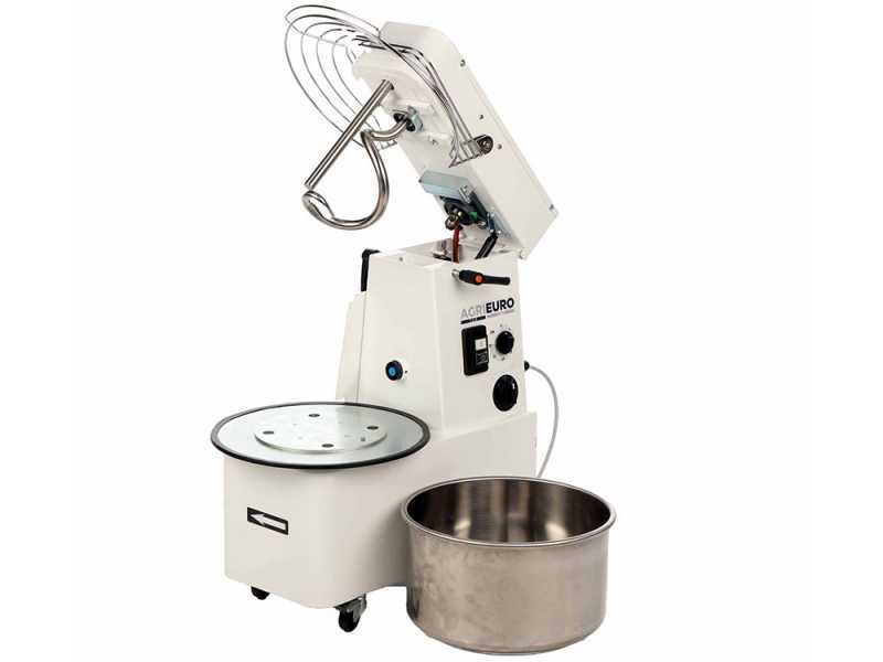 Mixer 2000 T-2G Deluxe - Tilting spiral mixer - Capacity 16 kg - 3-phase 2 speeds
