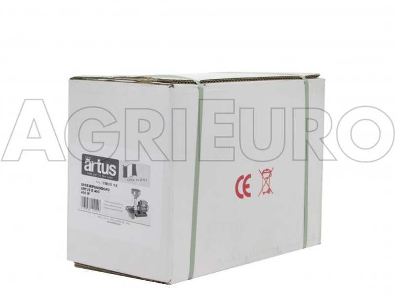 Artus 9008NE - N.3 Tomato Press - 400 W Professional Induction Motor