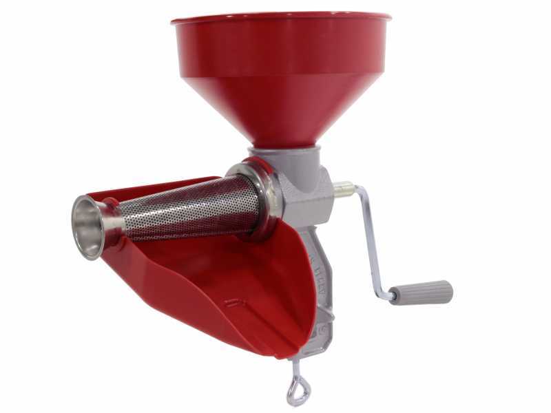 Reber 8602 N - Manual N.3 Tomato Press - Plastic Hopper and Strainer 