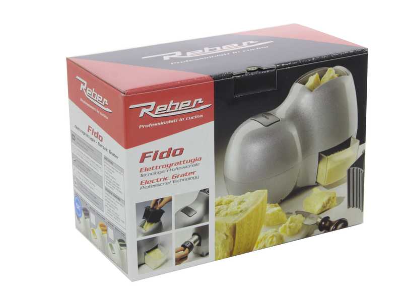 Reber Fido Silver 9250 NS Electric Benchtop Cheese Grater - 140W Motor