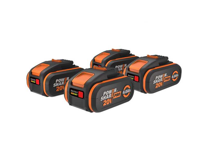 Worx Nitro WG572E - Battery-powered Backpack Blower - 4x20V/4Ah