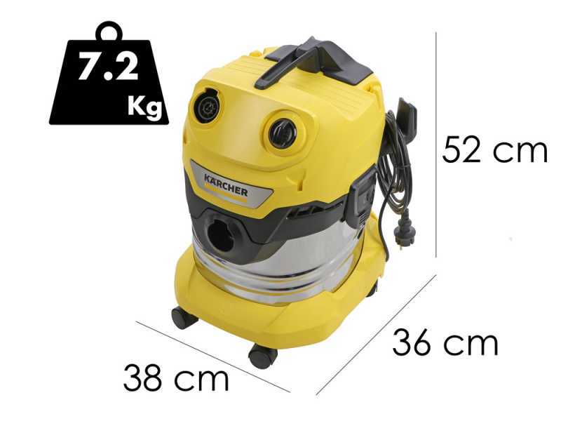 K&auml;rcher WD 4 S V-20/5/22 - Vacuum Cleaner Bin - 20 L - Stainless Steel Drum