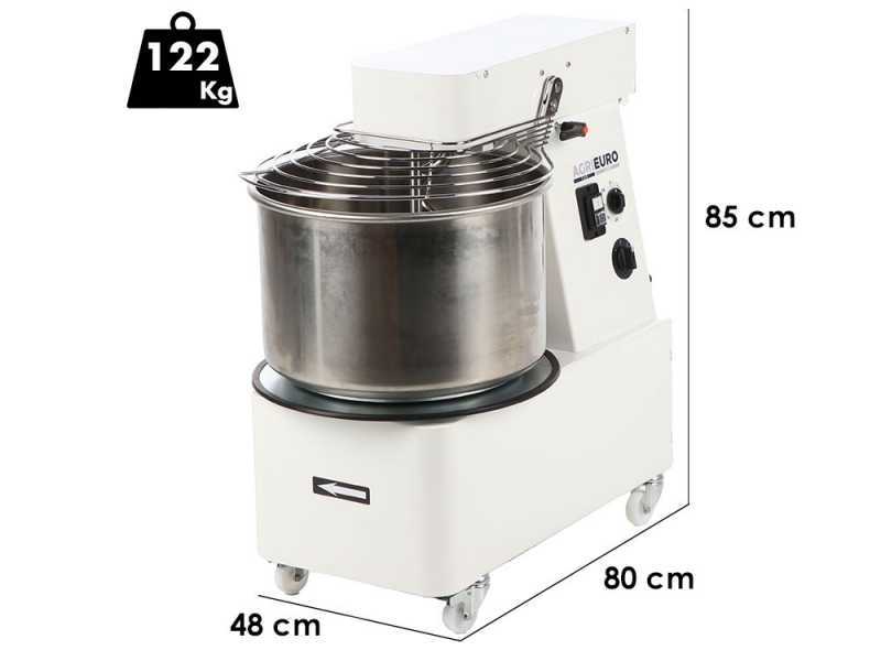 Mixer 5000 T-2G Deluxe - Tilting spiral mixer - Capacity 40Kg - 3-phase 2 speeds