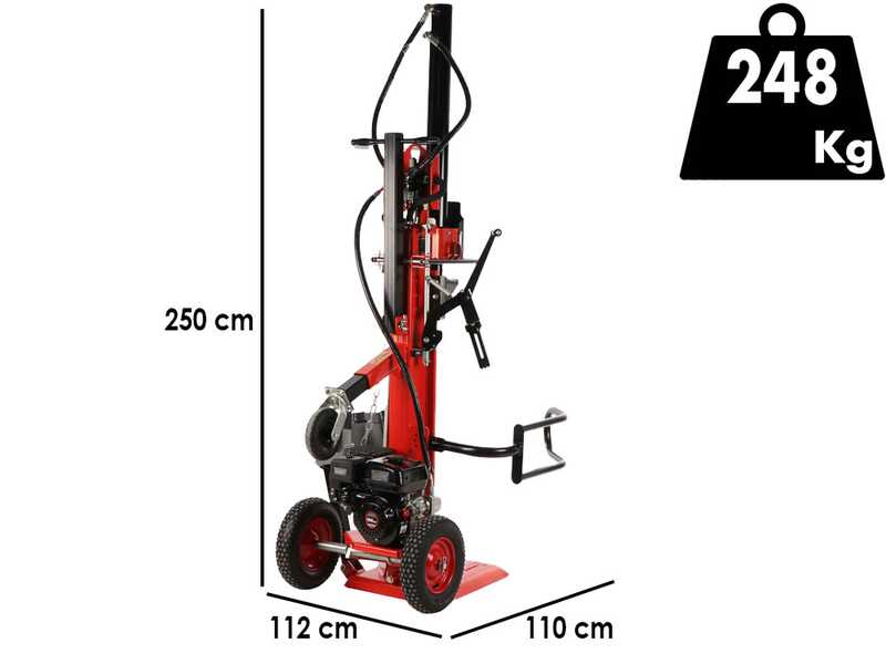 BLUE BIRD LSE 16000 - Petrol Log Splitter - Vertical - Loncin 196