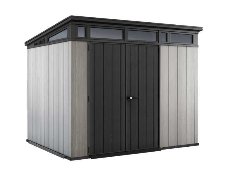 Keter Artisan Grey - Garden shed - With double-leaf door - 277x218x226 cm