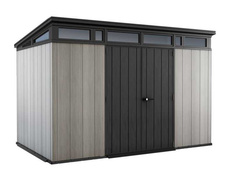 Keter Artisan grigio - Garden shed - With double-leaf door - 342x218x226 cm